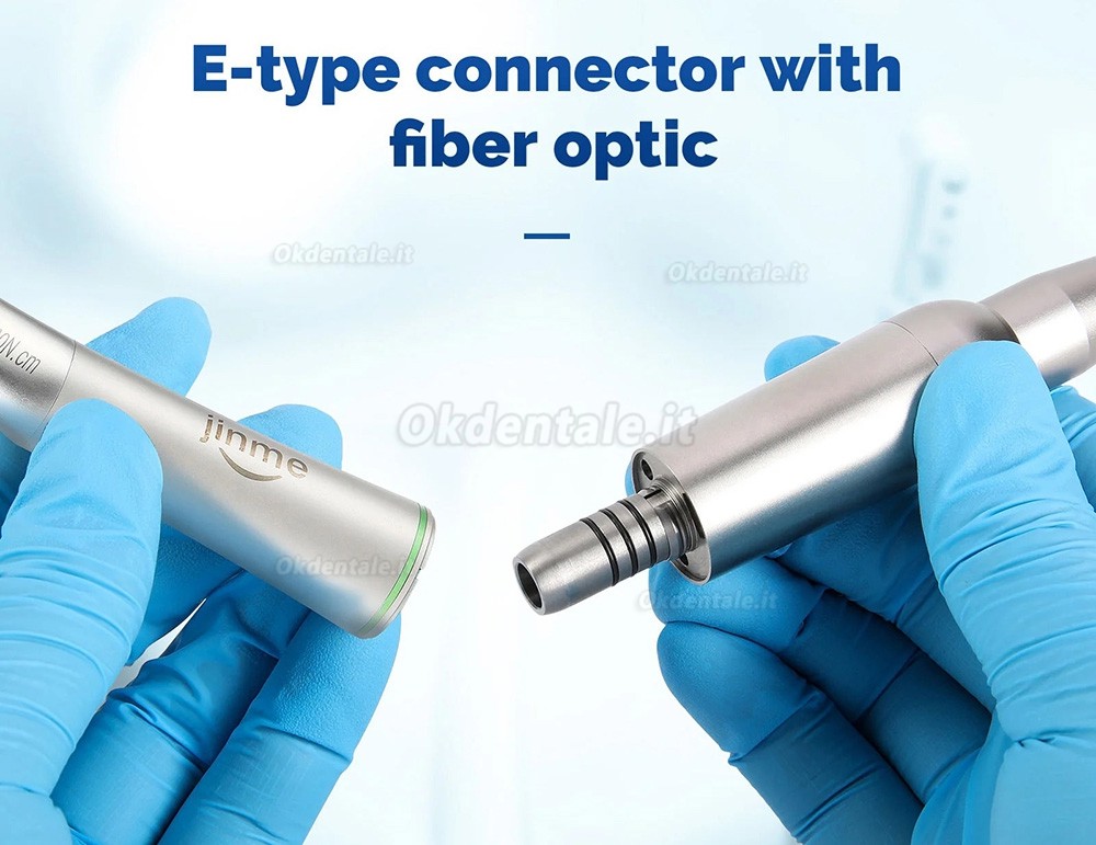 Manipolo contrangolo anello verde per impianto Jinme W201L a fibra ottica LED 20:1